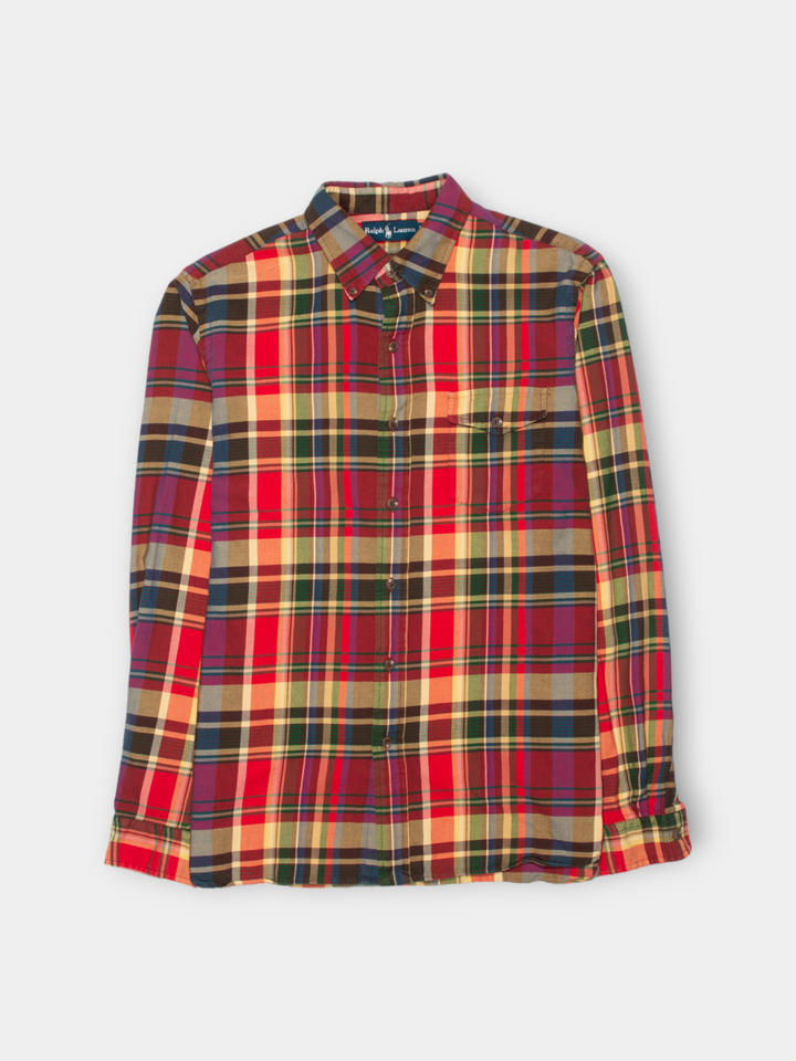 90s Ralph Lauren Heavy Plaid Shirt (L)