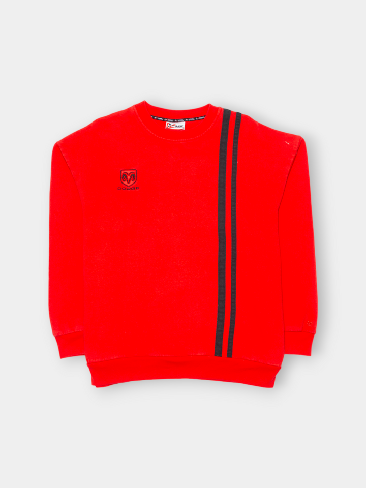 Vintage Dodge Red Stripe Sweat (L)