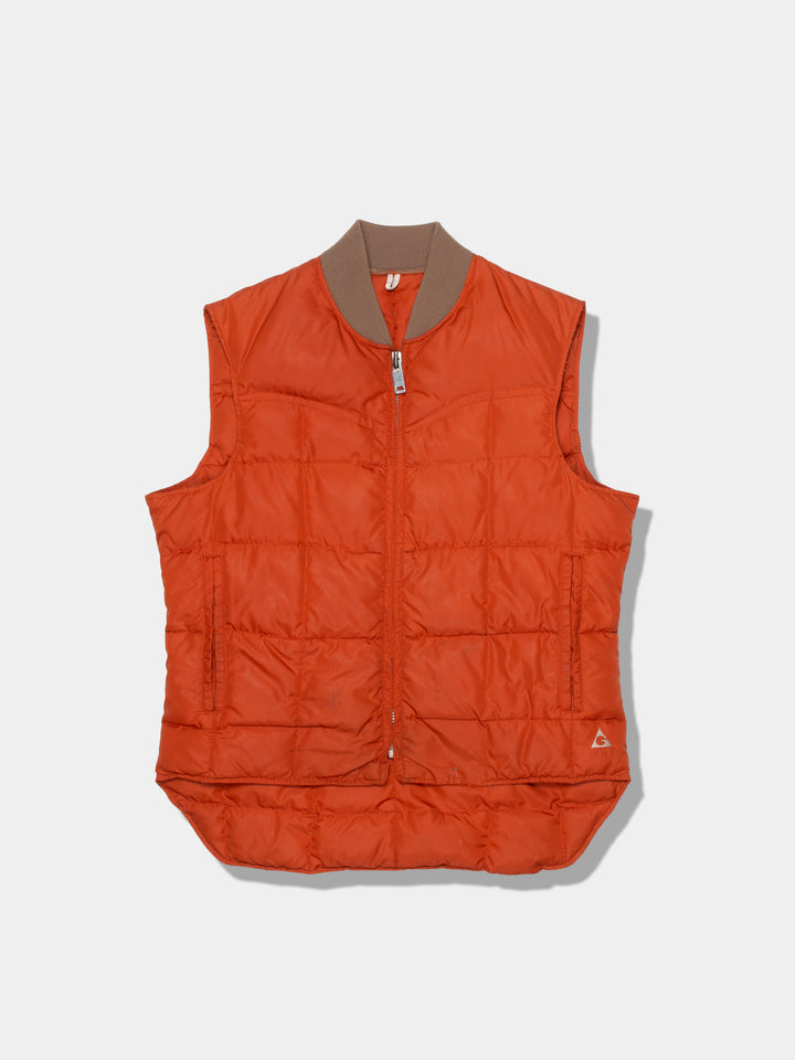 80s Contrast Hunting Puffy Gillet (L)