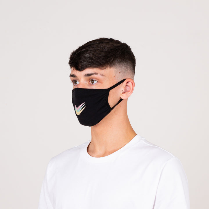 Three Tick Embroidered Face Mask